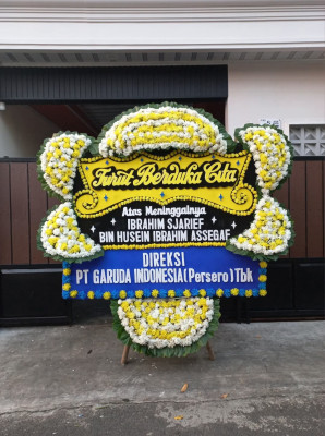 Papan Bunga Duka di Kebun Bunga